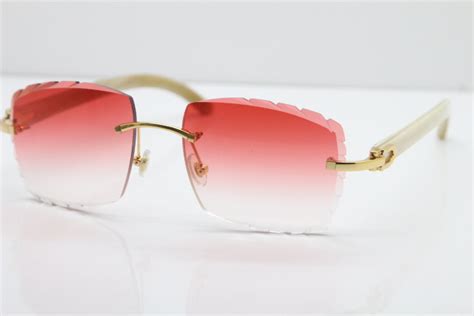 white horn cartier|Buffalo Horn Glasses .